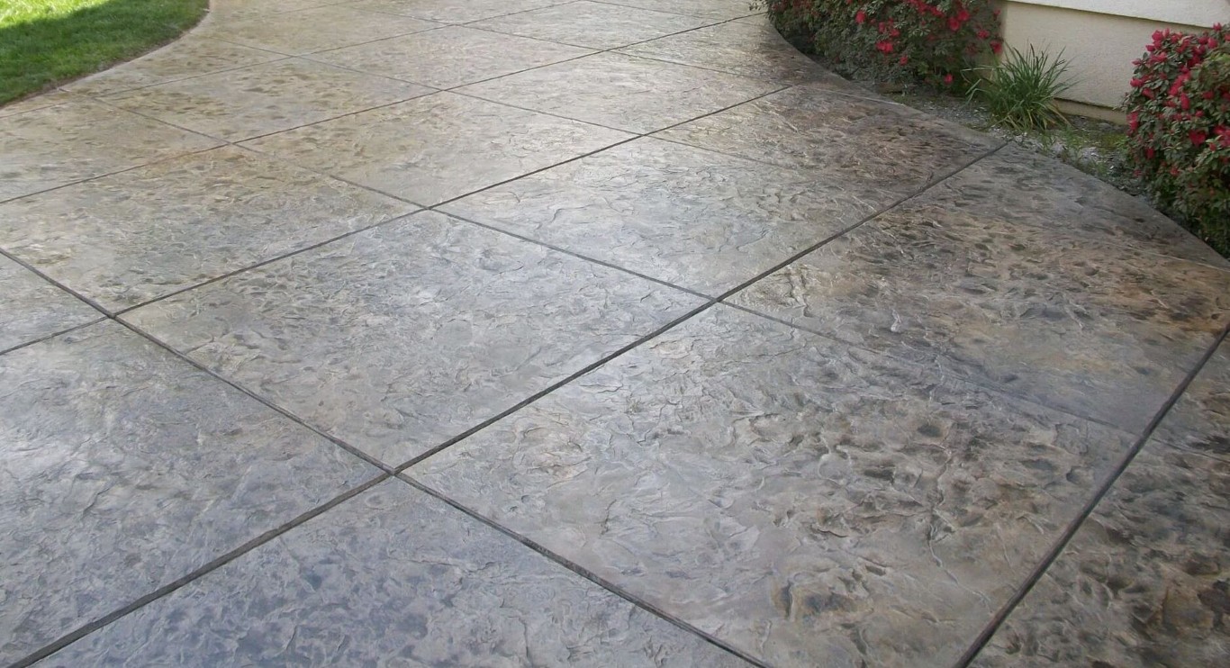 Professional stamped concrete walkway installation in Ventura, CA